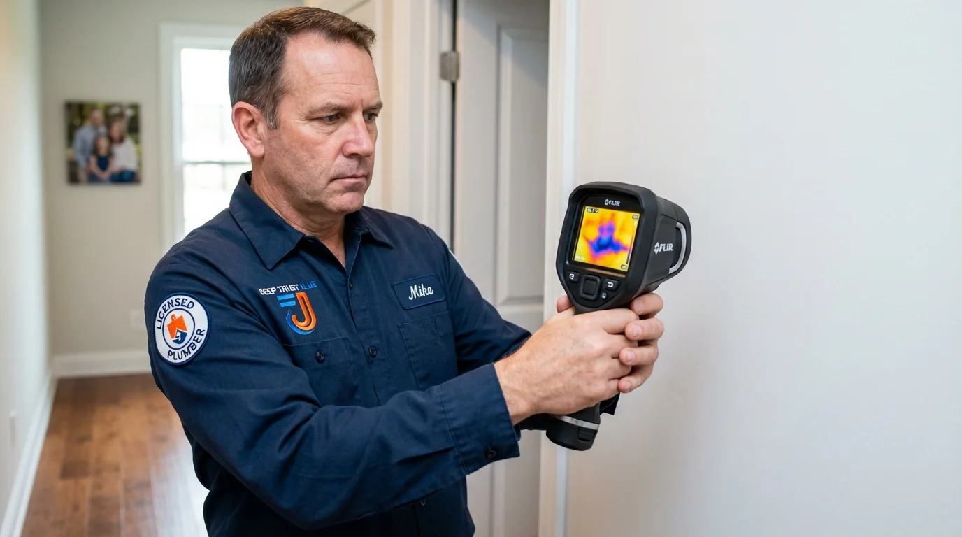 Thermal imaging leak detection by Johns Plumbing LLC in Steilacoom